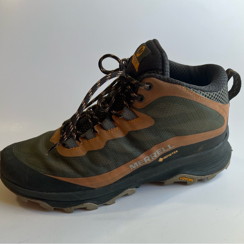 Merrell Moab Speed Mid GTX Gore-Tex Lichen Outdoor Hiking J135411 Men’s Size 9